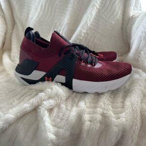 Under Armour Project Rock 4 League Red Basketball Shoes Men (Sz: 12) 3023695-600